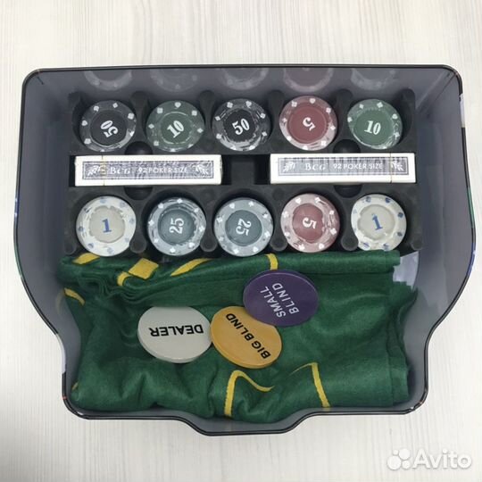Покер Набор для покера Покерный набор. новый