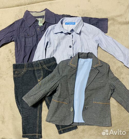 Рубашки пиджак брюки 74р