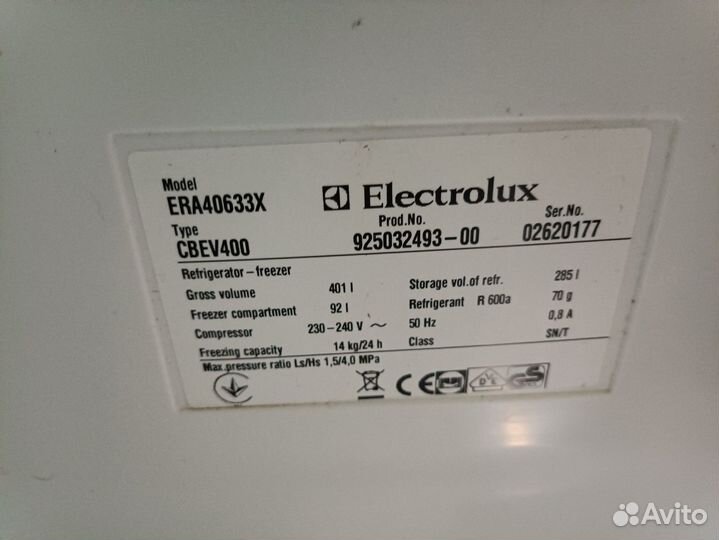 Холодильник Electrolux ERA 40633 X