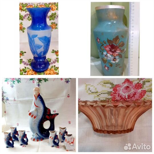 Вазы, рыбки, топорик, миксер СССР