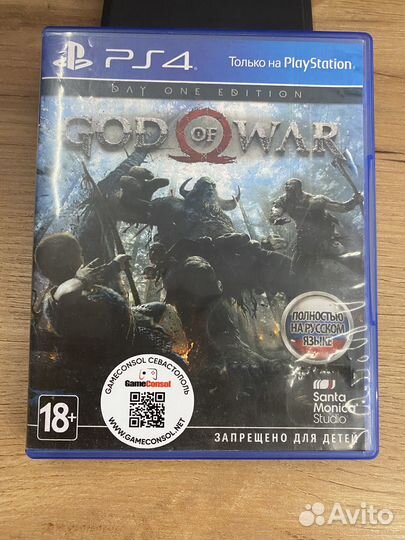 God of War диск для PS4 б/у