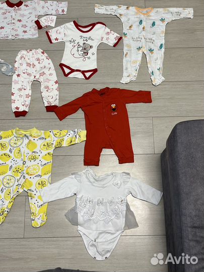 Одежда для новорожденных пакетом 56-62