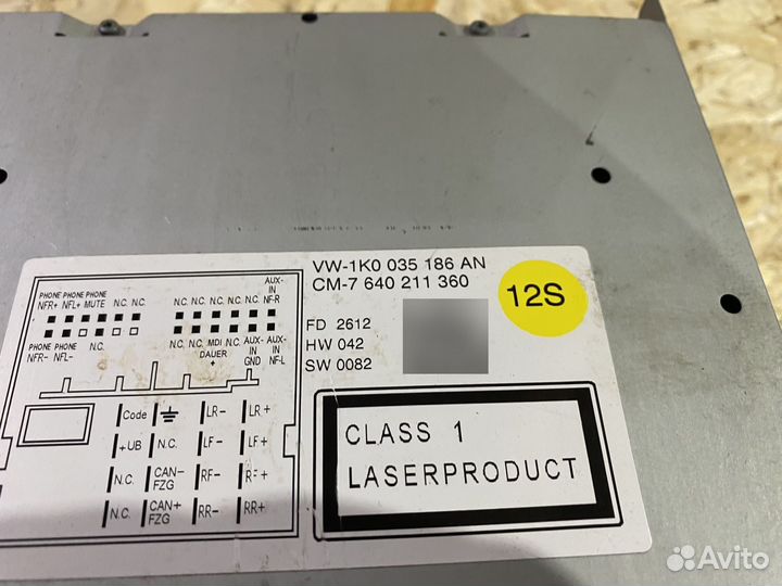 Магнитола RCD310 VW Passat B6 05-10