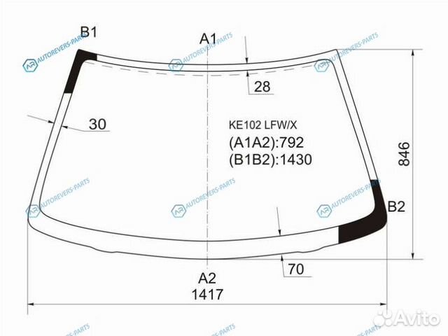 KE102 lfwx Стекло лобовое toyota corolla levinspri