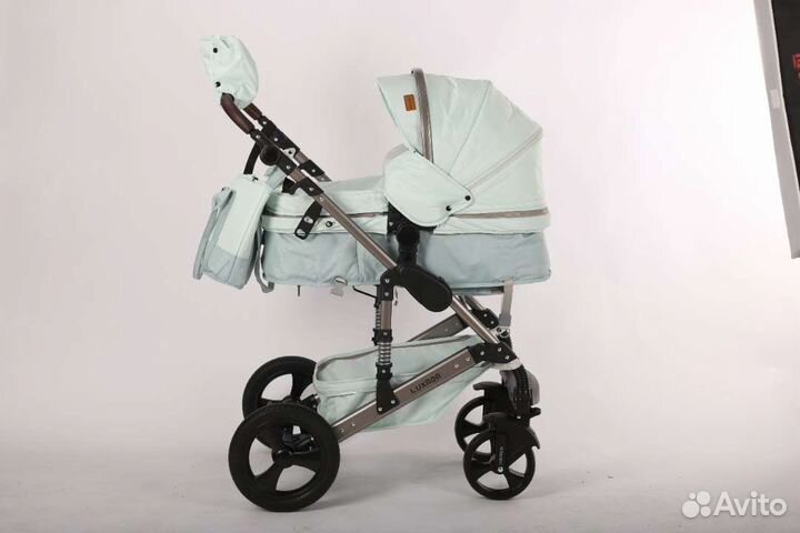 Коляска трансформер Luxmom 555-W 2 в 1 и 3 в 1