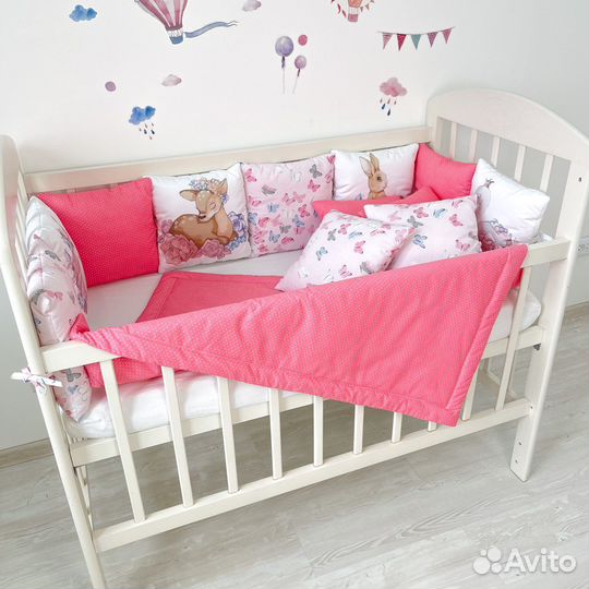 Бортики подушки для девочки
