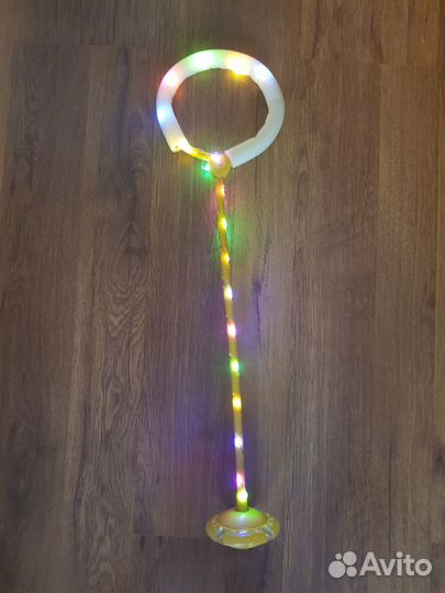 Нейроскакалка на одну ногу со светящимся LED-ролик