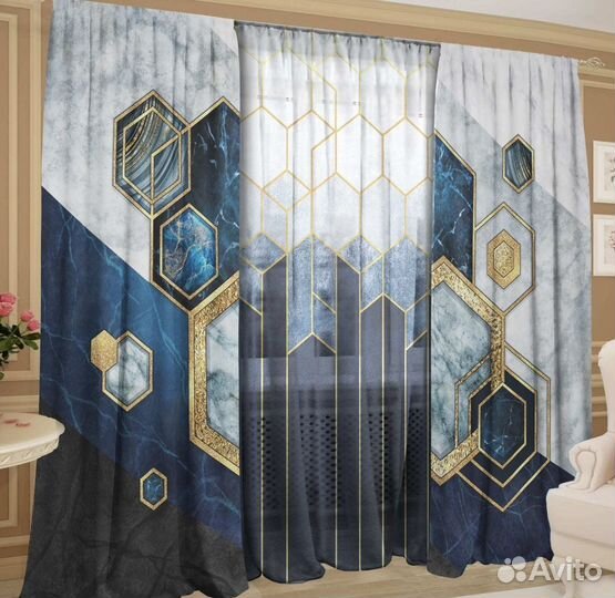 Комплект шторы и тюль