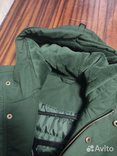Парка демисезонная мо РФ зелёного цвета