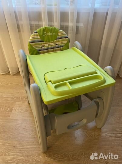 2 в одном: стульчик для кормлени я и стол со стуль