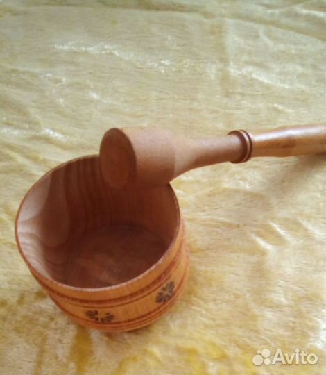Бокалы,ступка с толкушкой из дерева /вишня