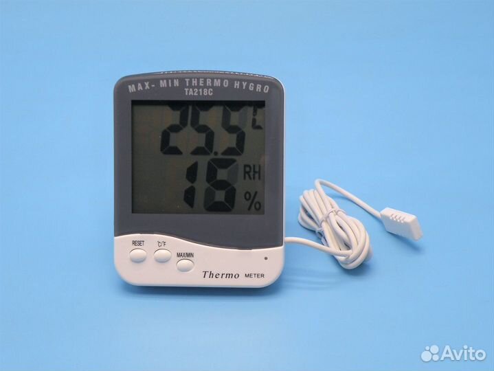 Термометр и гигрометр с щупом TA218C