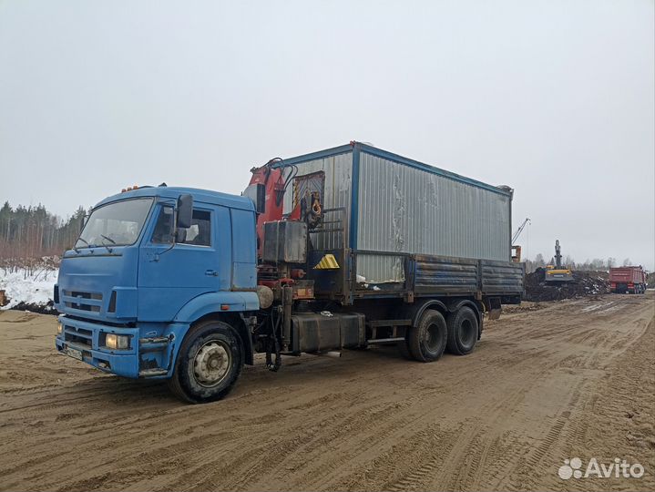 Аренда и услуги манипулятора, стрела 5 т, 10 м, борт 14.5 т, 6.5 м