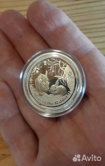 Монета 50 центов австралия с зайцами