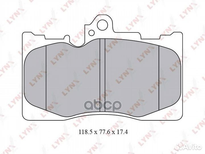 Колодки тормозные дисковые перед BD7566 LYN