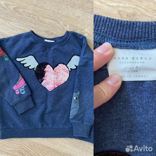 10 вещей zara H&M на девочку 122-128