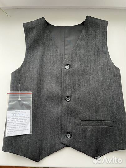 Жилетка для мальчика школьная 128