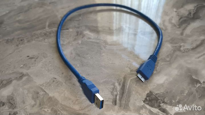 Кабель USB3.0 тип А(m) -microB(9P), 0,5м