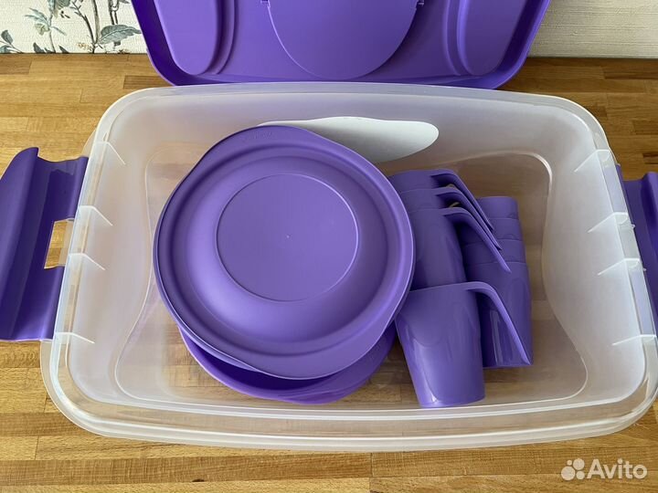 Набор посуды для пикника 34 предмета