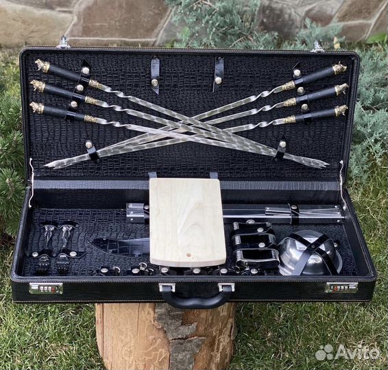 Набор шампуров элит «Волк»