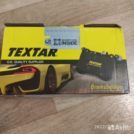Передние тормозные колодки textar 2570201