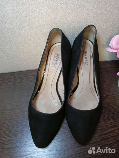 Туфли женские 37 размер замшевые