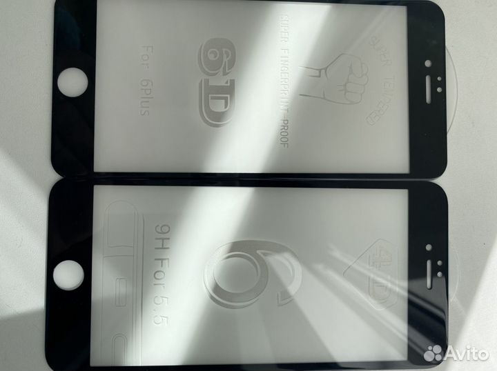 Защитное стекло 6 D на iPhone 6 Plus