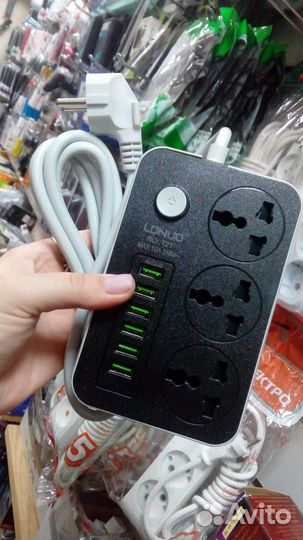 Удлинитель для всех видов вилок 2м + USB