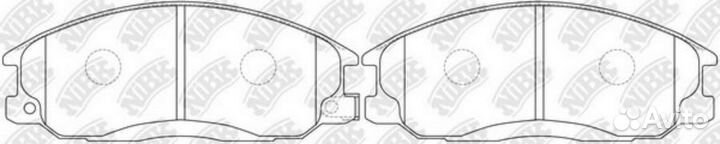 Nibk PN0103 Колодки тормозные дисковые перед
