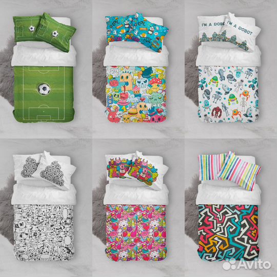 Белье постельное с принтами героев на заказ