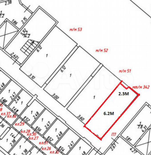 Машиноместо, 15 м²