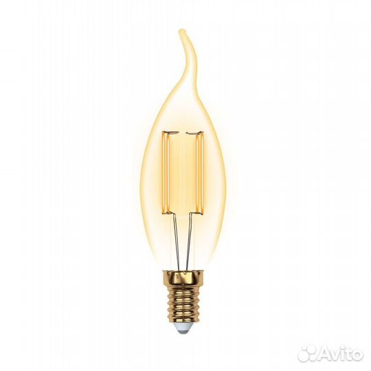 Лампа Loft свеча на ветру LED-CW35-5W-golden-E14