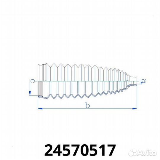 Пыльник (14*187*54) toyota Prius 1997 2003 (L+R)