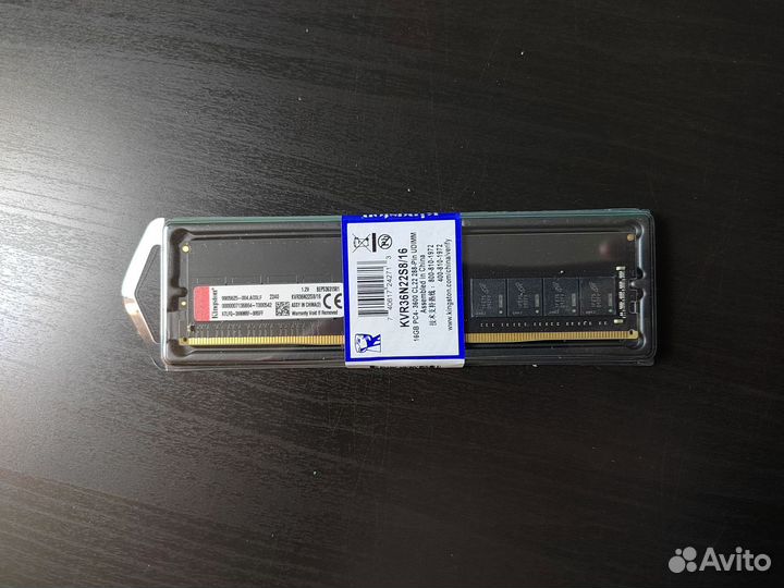 DDR4 16 GB 3600 MHz Kingston Новая с Гарантией