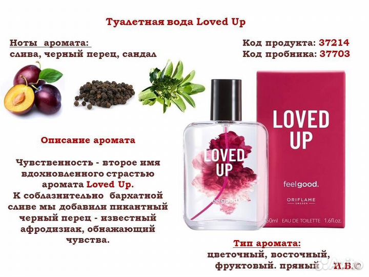 Loved Up Парфюм Oriflame