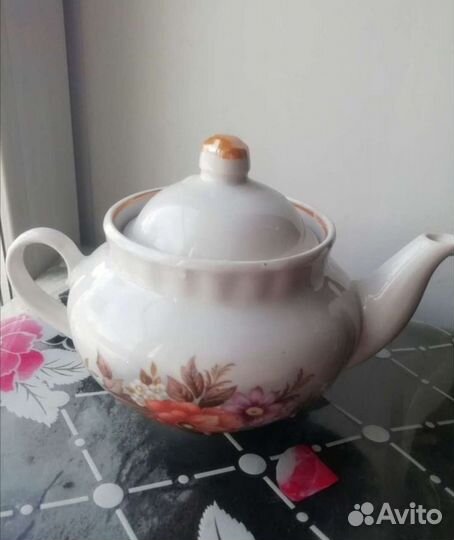 Набор чайный СССР Сахарница и заварочный чайник