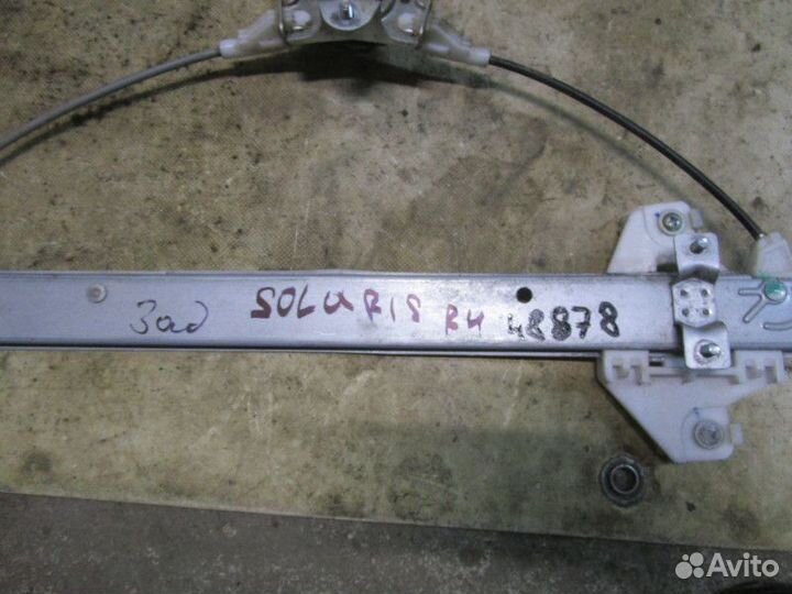 Стеклоподъемник механ. задний правый Hyundai Solar