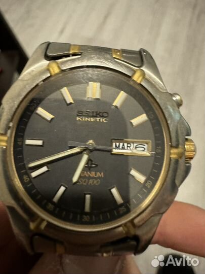 Часы seiko kinetict titanium