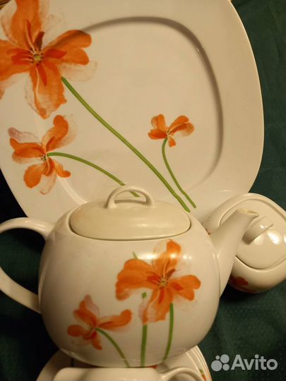 Тарелка декоративная с позолотой. Греция. хх век