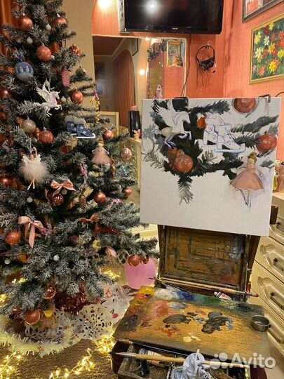 Картина маслом на холсте 