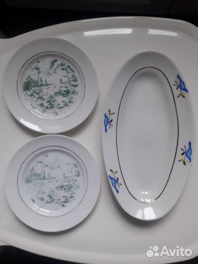 Посуда, фарфор СССР, Хайта, старое клеймо