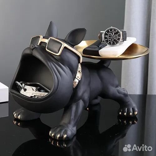 Конфетница ключница статуэтка французский бульдог