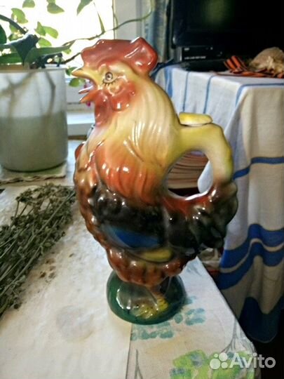 Кувшин петух, керамика