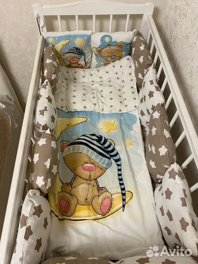 Бортики в детскую кроватку новые