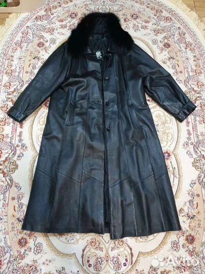 Винтажные кожаные плащи L-XL