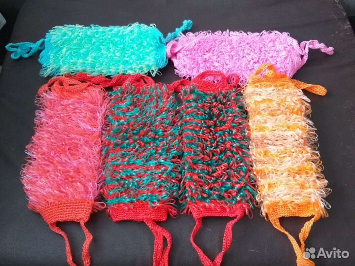 Мочалка вязаная