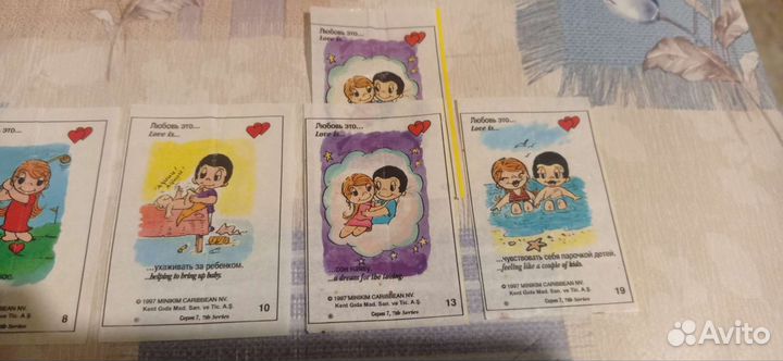 Вкладыши от жвачек 