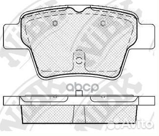 Колодки тормозные дисковые зад PN0069 NiBK