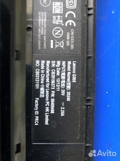 Lenovo g505 корпус