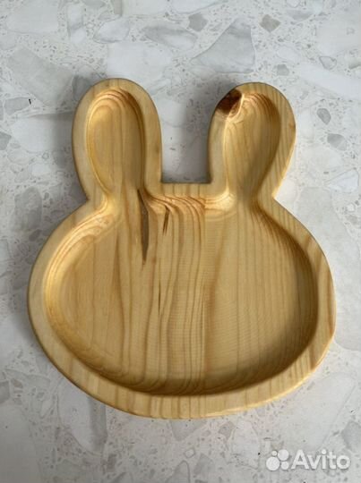 Детские тарелочки из дерева